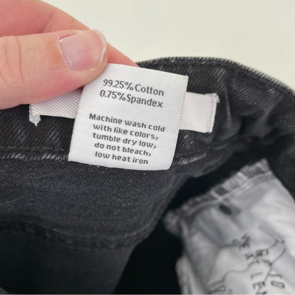 American Tall Jada Mom Jean 27 T Black Denim High Rise - Picture 10 of 10